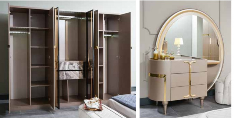Kleederaschaf Luxus Schaf Schlofkummer Miwwelen Italienesch Art Holzschiefen