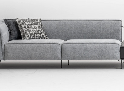 3-Sitzer Couch am modernen Stil, Luxussëtzsofa fir d'Wunnzëmmer, Luxus Stoff.