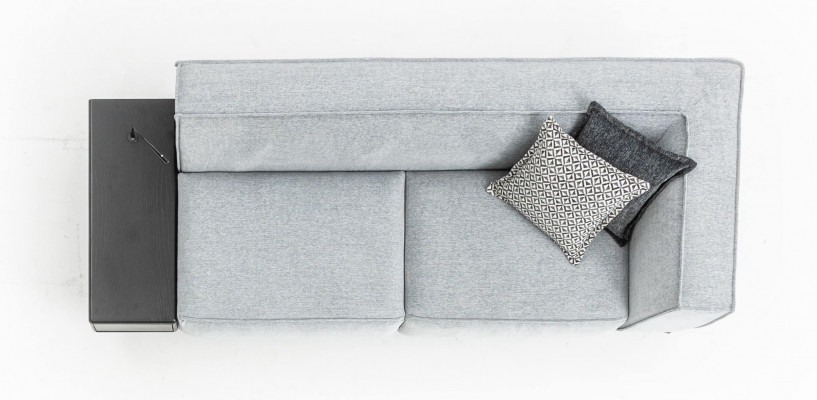 3-Sitzer Couch am modernen Stil, Luxussëtzsofa fir d'Wunnzëmmer, Luxus Stoff.