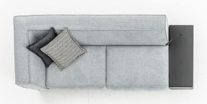 3-Sitzer Couch am modernen Stil, Luxussëtzsofa fir d'Wunnzëmmer, Luxus Stoff.