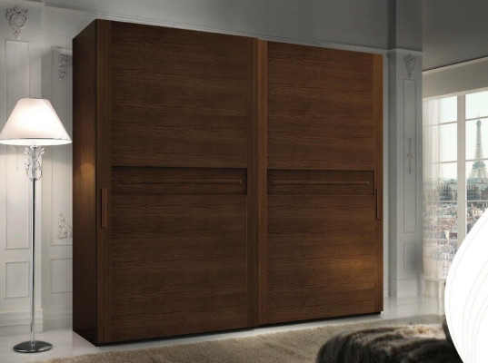 Kleederschief Kleederschaf Luxus Schiebetür Design Holz modern Gaderob.