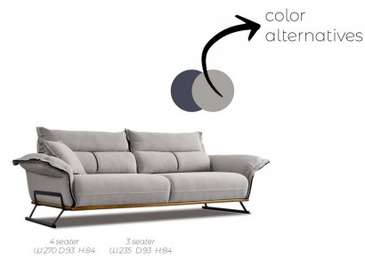Sofa 3 Sëtzer Sëtz Modern Design Couchë Polster Eensëtzer Relax Dräisëtzer Nei