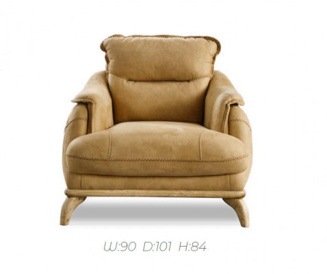 Fauteuil 1 Sëtzer Wunnzëmmer Relax Design Italienesch Miwwelen Ariichtung Italien