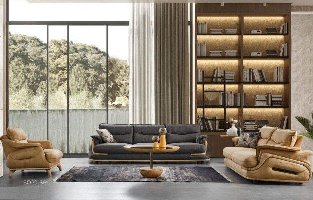 Fauteuil 1 Sëtzer Wunnzëmmer Relax Design Italienesch Miwwelen Ariichtung Italien