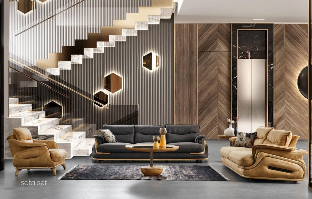 Fauteuil 1 Sëtzer Wunnzëmmer Relax Design Italienesch Miwwelen Ariichtung Italien