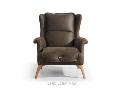 Gemittlechen Fauteuil Canapé Aarmsëtz Einsëtzer Miwwel Sofa Wildleder Look Schwaarz
