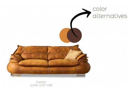 Dräisëtzer Luxus 3 Plaz Sofa Polster Klassesch Sëtz Sofen Wunnzëmmer Miwwelen