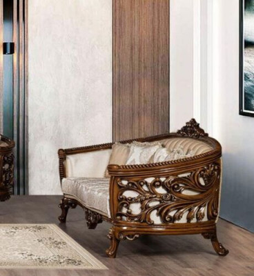 Sofagarnitur 3+3+1+1 Sëtz Couchtisch Grupp Sofa Sesselen Sofas Stoff Set 5 Stéck