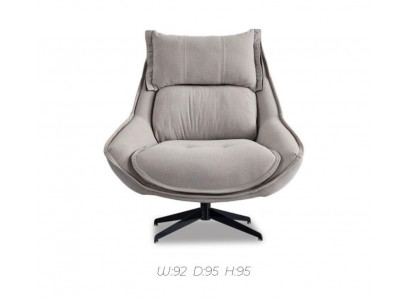 Drehbare Sëtz Luxus Oueresëtz Loft Miwwelen Design Stull Einsitzer Canapé Couch