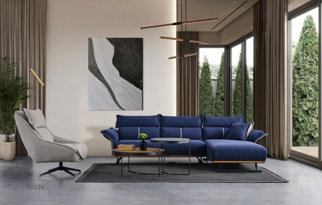 Luxus Garnitur Set Sofagarnitur 4+1 Sëtz Sofa Sofas Fauteuil Stoff 2tlg. Sets