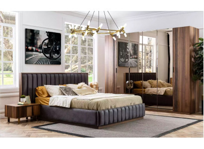 Schlofzëmmer Design Set Garnitur Better 2x Nuetsdëscher 4 Stéck Miwwelen Nei