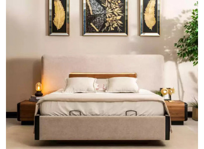 Bett Miwweldesign Better Duebelbett Luxus Schlofzëmmer Textil Holz Nei