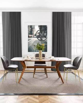Iessdësch Design Miwwelen Iesszëmmer Dësch Luxus Italienesche Stil Holzdësch Dëscher