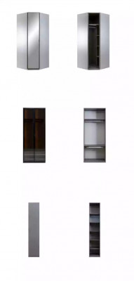 Eckschaf, Kleederschaf, Schaf, Luxus Holz Design Miwwelen, Schlofzëmmer, Gro.