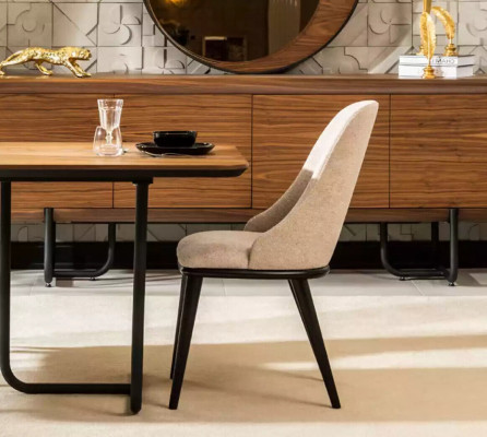 Iessdësch 4x Still Iesszëmmer Set Iessgruppe Modern Sideboard Garnitur