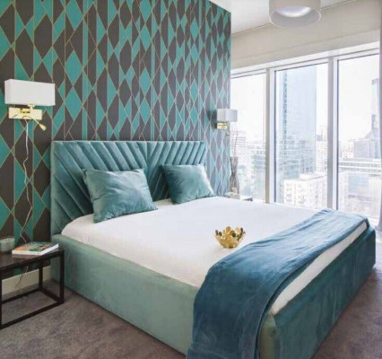 Duebel Design Bett Modern Hotel Textil Luxus Schlofzëmmer Better Bettkader