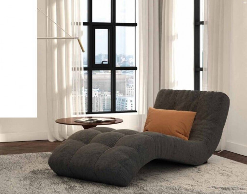 Chaiselounge Chesterfield Luucht Design Club Chaise Poliichter Stoff Couch Canapé nei