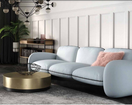 Sofa 3 Sëtz Sëtz Sofas Stoff Wunnzëmmer Design Couchen Polster Modern Miwwelen