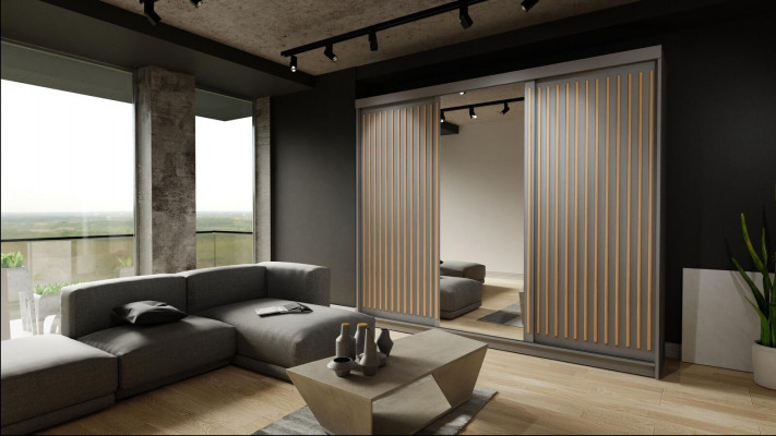 Schaf Modernen Stil Schief Luxus Klassesch Schlofzëmmer Kleederschaf Holz