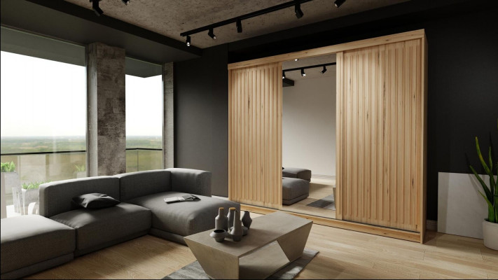 Schaf Modernen Stil Schief Luxus Klassesch Schlofzëmmer Kleederschaf Holz