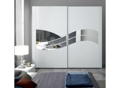 Kleederschaf Designer Kleederschief Mëbel Holz Schief Schaf Spigel