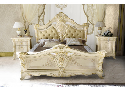 Klassesch Bett Luxus Chesterfield Holz Schlofkummer Hotel Barock Miwwelen Better