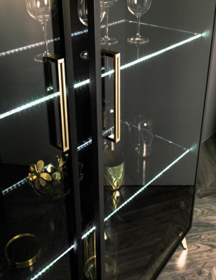 Vitrine Schaf Modern Vitrine Wunnzëmmer Wunnzëmmer Schief Modern Neit