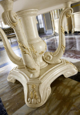 Dréit Dëscher Barock Rokoko Miwwelen Ronn Dëscher Nei Klassesch Iessdësch Ronn Dësch Ronn