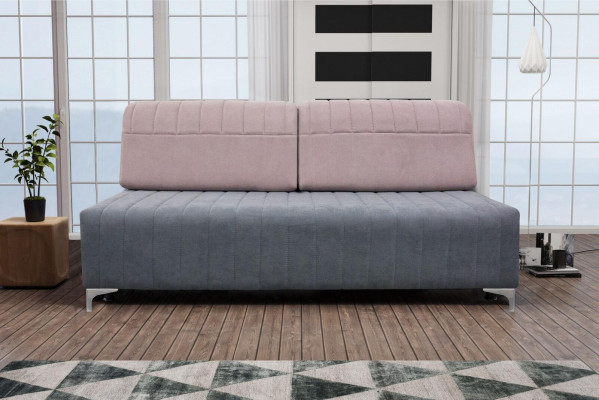 Design Lounge Stoff Couch Sofa 2-Sëtzer Polster Sofas Nei Textil Stoff Nei