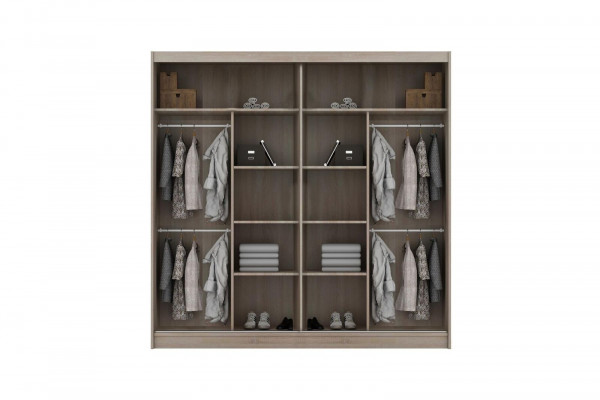Multifunktionales Schaf 203cm Späicherregaler Kleederschaf Gaderobbe Neit Regal