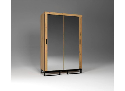 Moderne Stil Kleederschaf Design Miwwelen Schief Schlofzëmmer Beig Kleederschaf Neit