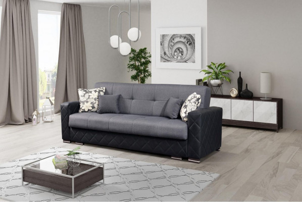 Dräisëtzer Luxus Big Canapéen Couchen Textil 3 Sëtzplaze Sofa Canapé Cushion Sëtz Nei