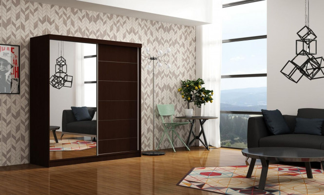 Design Schlofzëmmer Schief Kleeder Holz Neien Edelen Schaf Luxus Schiiftüren