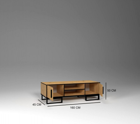 Miwwelen Schief Regal Sideboard rtv Komod Lowboard Wunnzëmmerschaf TV Schaf