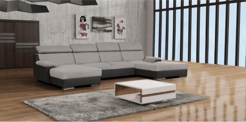 Luxus Ecksofa L-Form Miwwelen Polster Rosa Akro Design Textil Modern Canapé Italien