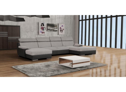 Luxus Ecksofa L-Form Miwwelen Polster Rosa Akro Design Textil Modern Canapé Italien