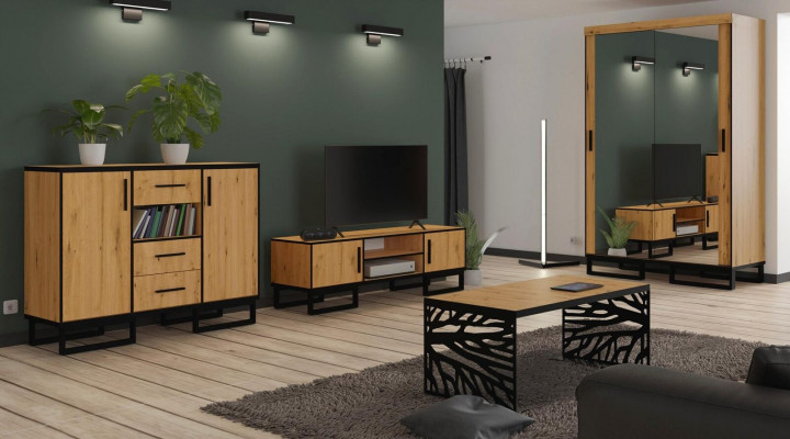 Design Dëscher Modern Canapé Dësch Niewendësch Sofa Miwwelen Wunnzëmmer Dësch Holz