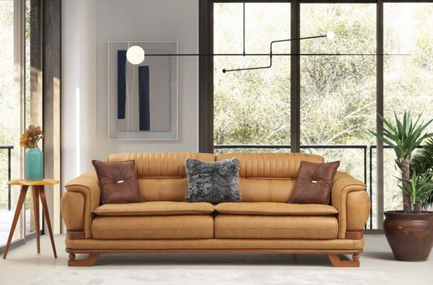 Garnitur Sofagarnitur Sofa Luxus Komplett Couchgarnitur 3+1 Sëtz Plaz Fautteuil