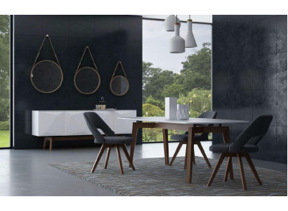 Iesszëmmer Set Luxus Möbel Iessdësch Still Anrichte Massivholzmöbel