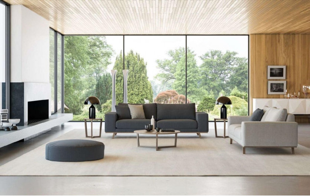Exklusiv Sofa-Sëtzgarnitur 3+3 Sëtzer Luxus Drësëtzer Wunnzëmmer Couch 2tlg