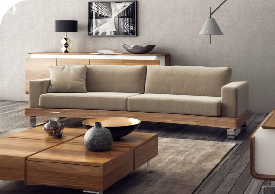 Modern Canapé-Garnitur 3+2 Sëtzer Luxuriéis Wunnzëmmer-Sofa Polsterset