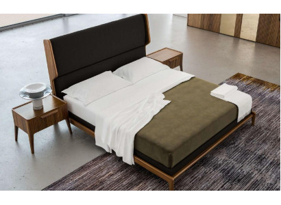 Braune Schlofkummer-Set Bett Nuetsechert 2tlg Modernen Stil Luxus Miwwelen