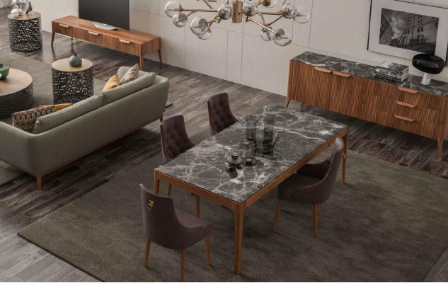 Grousst Holz Sideboard Modern Iesszëmmermiwwelen Massivholz Schëffer Nei