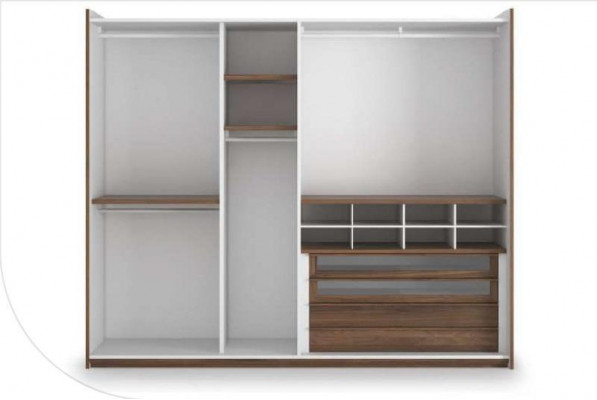 Moderne Kleederschaf mat Spigeldieren Schlofzëmmermiwwel Ariichtung