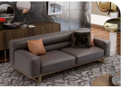 Gronge Dreisëtzer Modern Luxus Canapé Wunnzëmmer Miwwelen Wunnzëmmer Sofa