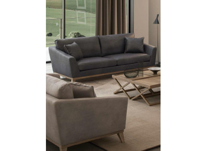 Grou Grëschtelenzt Holzgerüst Modern Wohnzimmerkanapé Nei Luxus Design