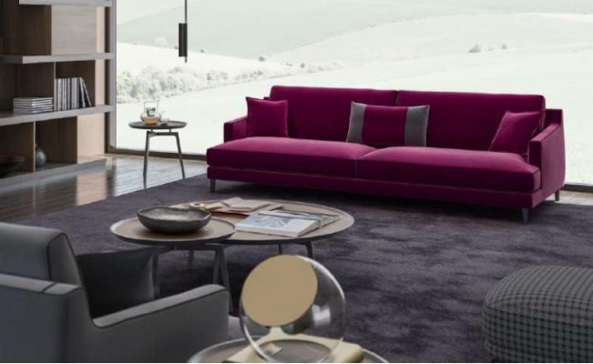 Rosa Dräisëtzer Modern Canapé Wunnzëmmer Sofaen Stilmiwwel Luxus Design