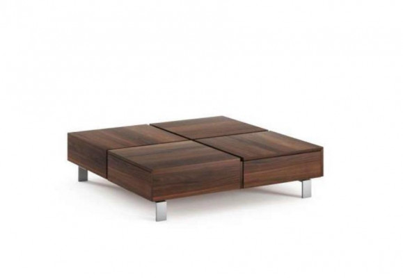Wunnzëmmer Couchtisch Luxus Walnuss Natur Designer Nei Ariichtung