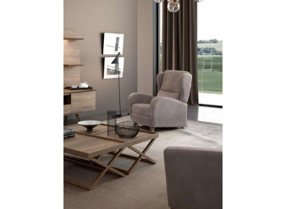 Luxe Relax-Sessel Lieseessel Modern Design Eensëtzer Taupe Modern