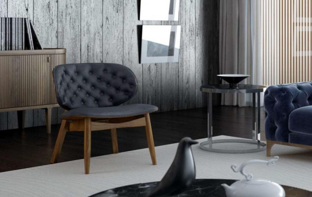 Chesterfield Stull Luxus Eenzelstull Iesszëmmermiwwelen Wunnzëmmersëtzer